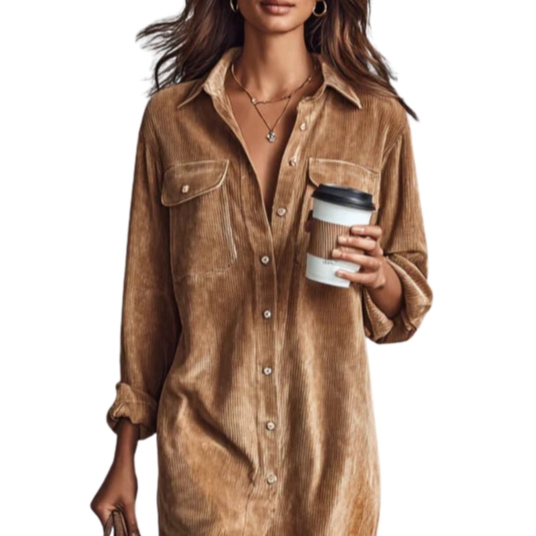FLORENCE | CORDUROY MIDI DRESS