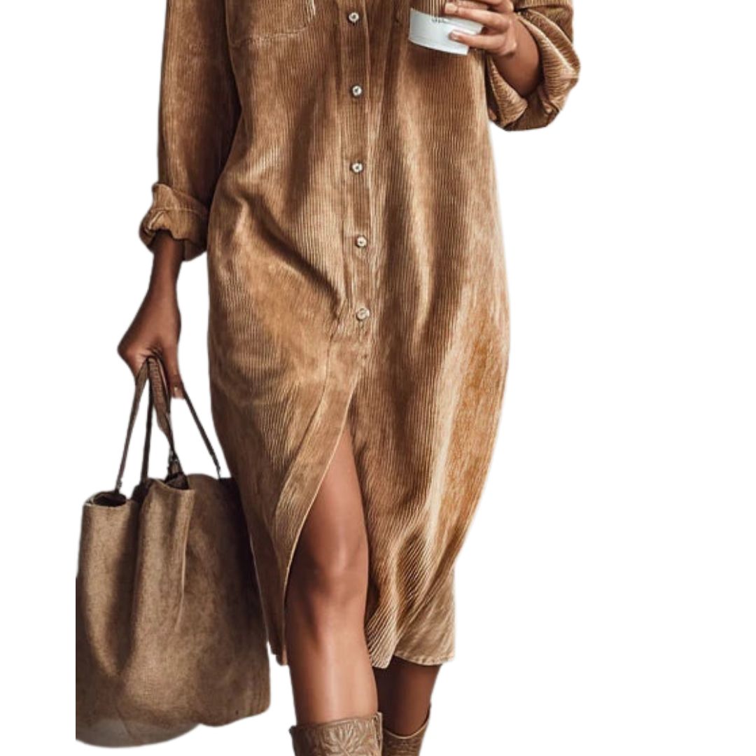 FLORENCE | CORDUROY MIDI DRESS