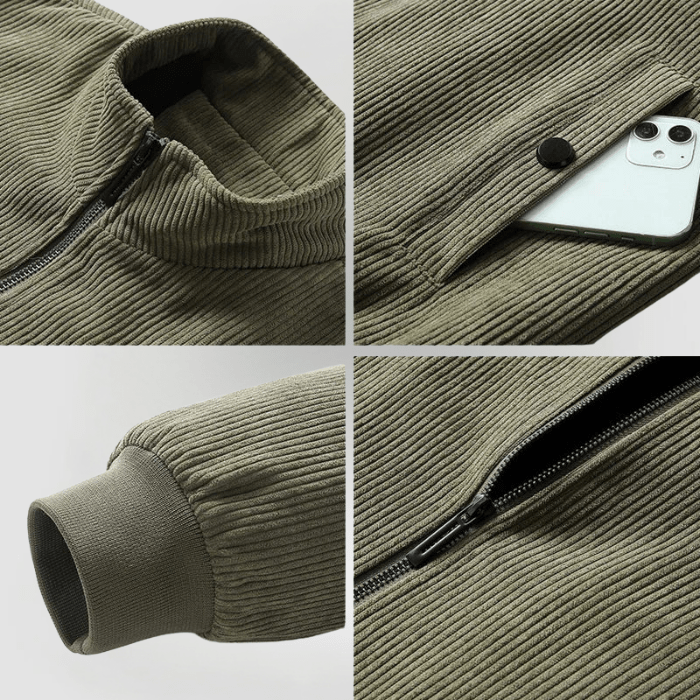 Udo - Corduroy jacket with fleece