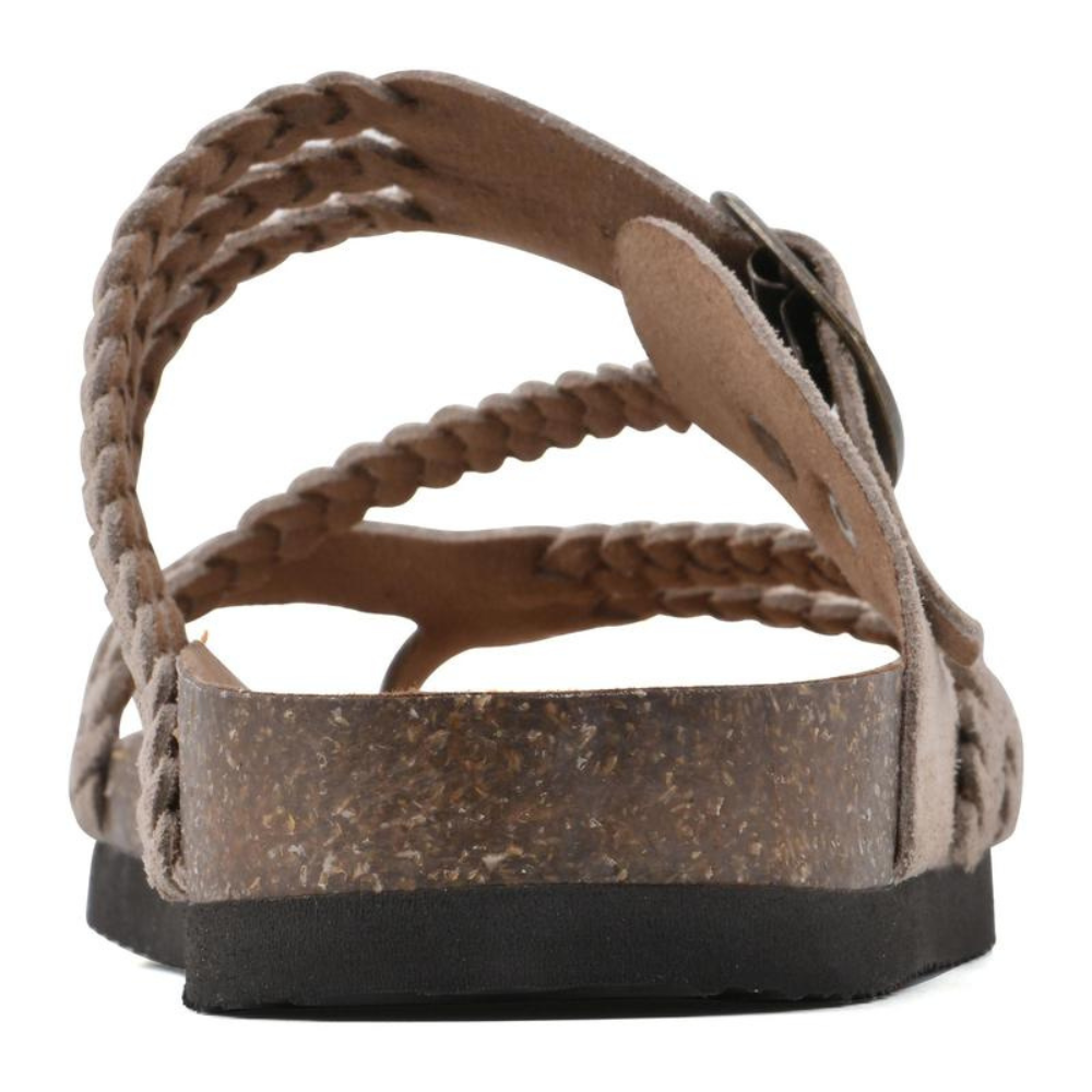 Hayleigh Braided Cork Orthopaedic Sandals - Single Buckle