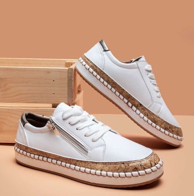 Oluchi Floral Orthopedic Zipper Sneakers
