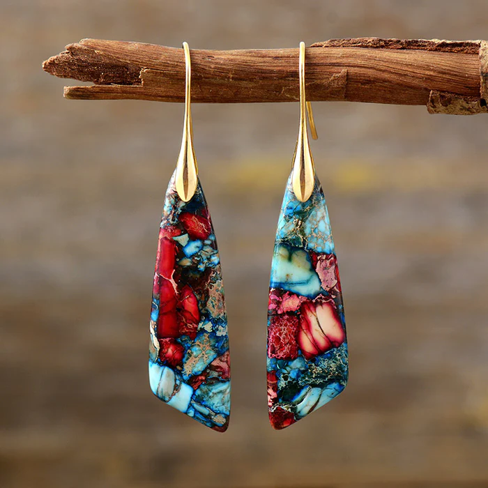 Multicolored Stone Earrings