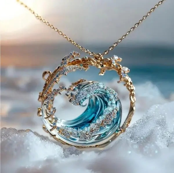 Necklace with ?Ocean Promise? Pendant