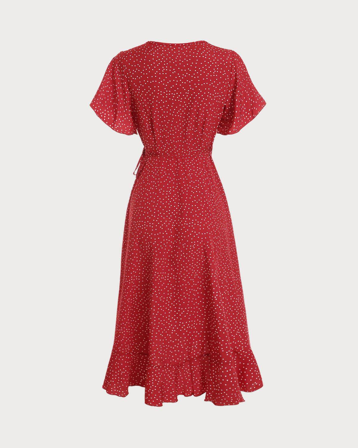 LUCIA | POLKA DOT WRAP DRESS