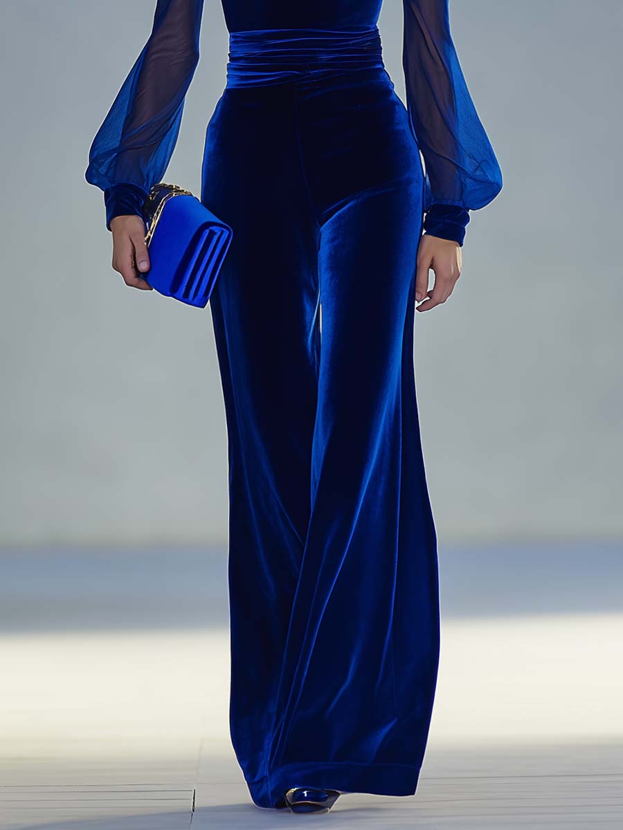 Bożydara – elegant velvet jumpsuit