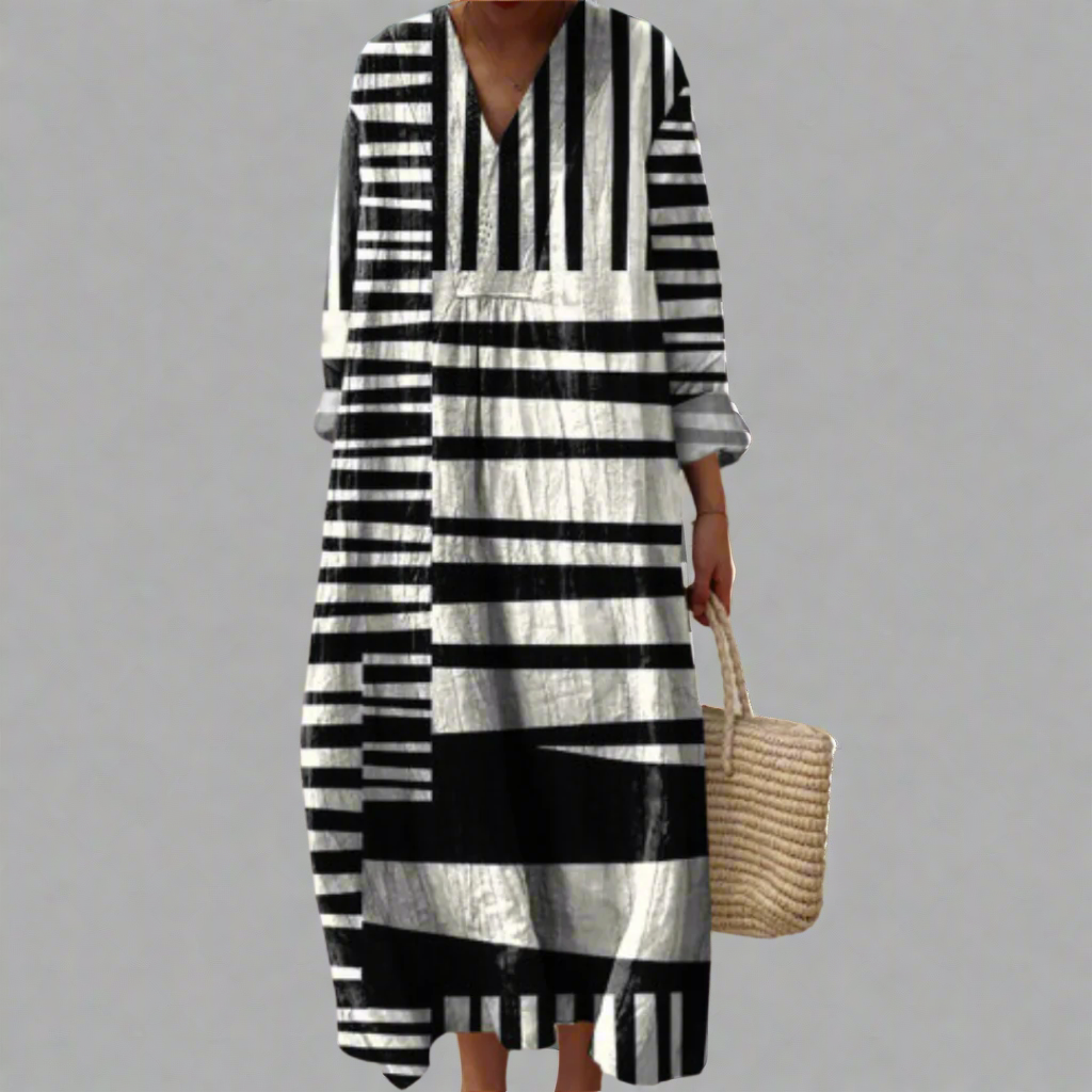 Doris™ | Elegant Geometric Dress