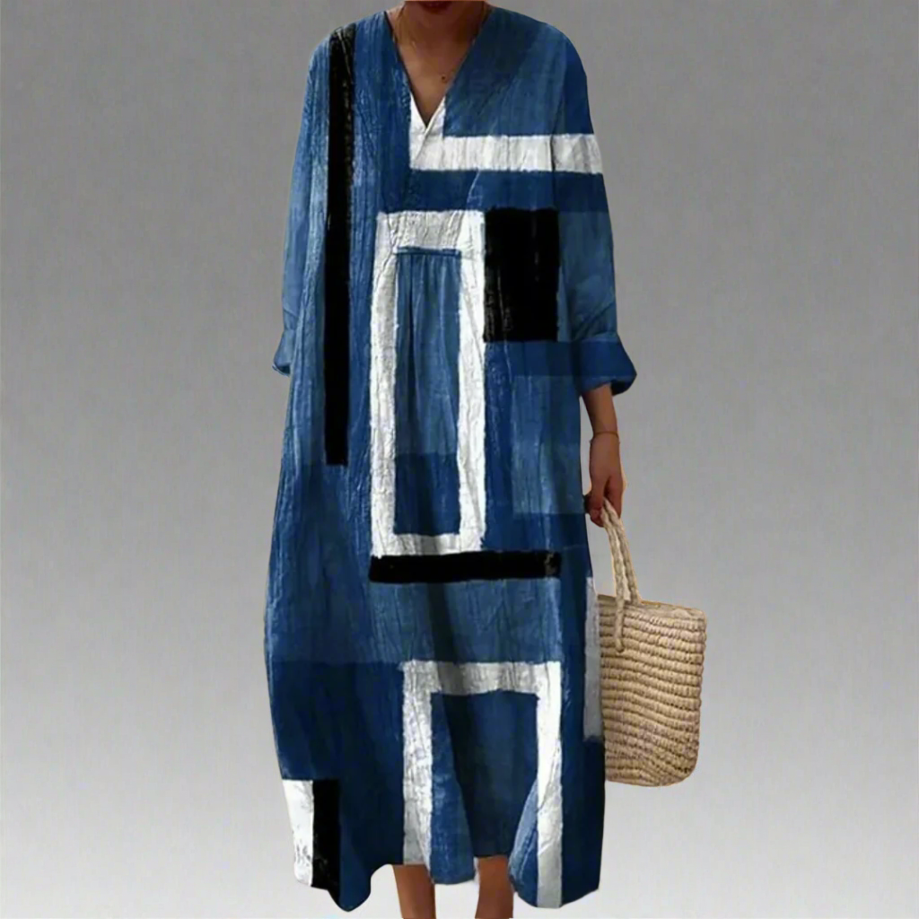 Leah™ | Elegant Geometric Dress