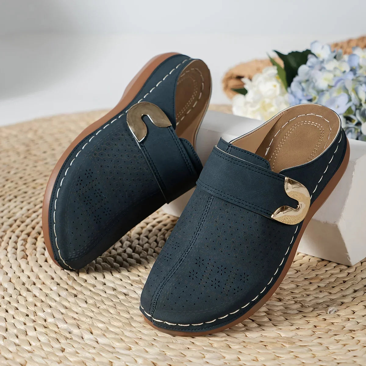 Caprielle™ Chic Supportive Wedge Sandals