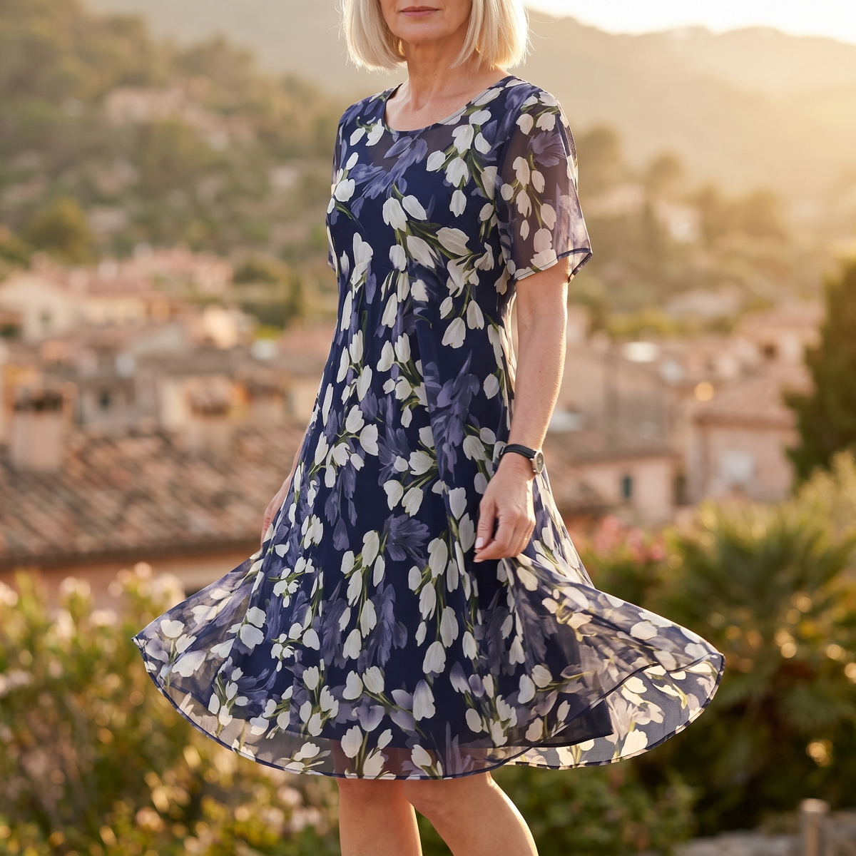 Florenza – Floral Midi Dress