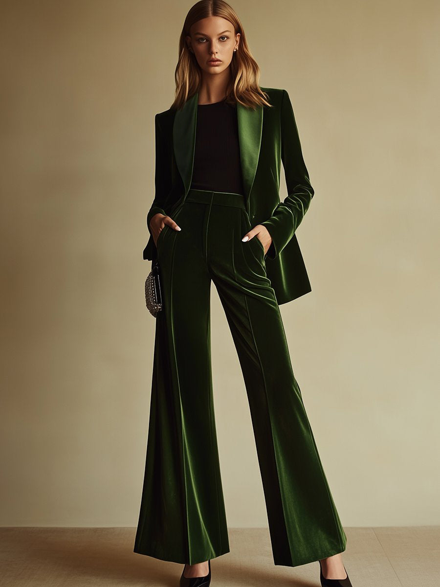 Violetta - Luxe Velvet Power Suit