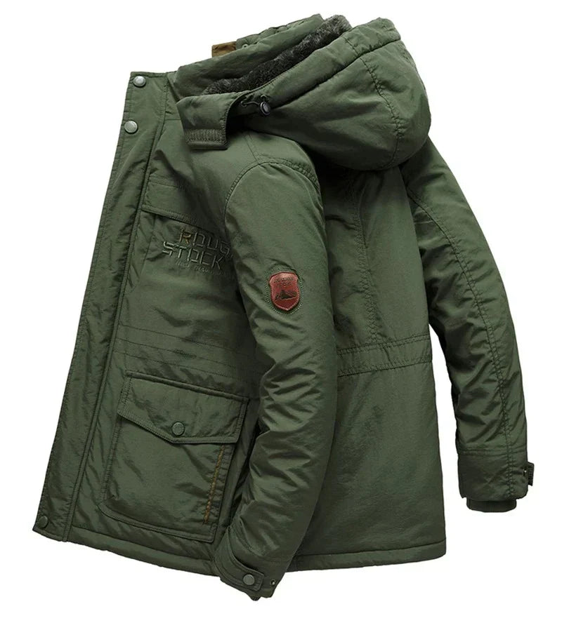 Bjorn - Warm Men's Fleece Winter Jacket Made of Premium Wool Blend